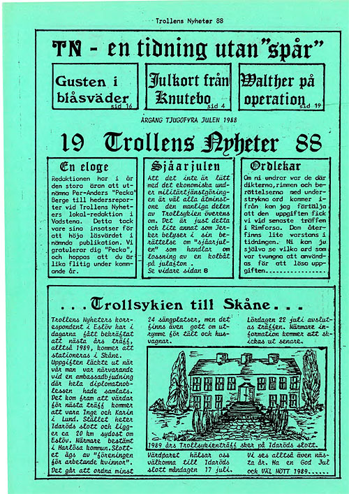 Trollens Nyheter, en familjepublikation Trollens Nyheter, en familjepublikation