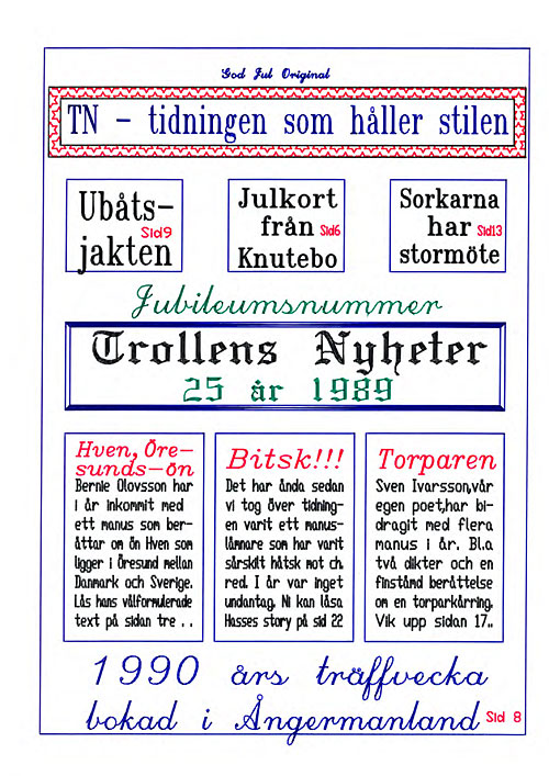 Trollens Nyheter, en familjepublikation Trollens Nyheter, en familjepublikation