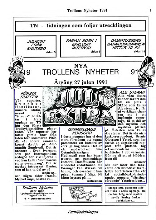Trollens Nyheter, en familjepublikation Trollens Nyheter, en familjepublikation